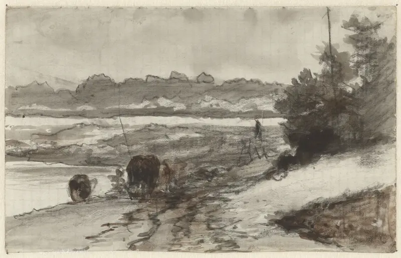 Landschap Wall Art by Guillaume Anne van der Brugghen - High-Resolution Digital Print