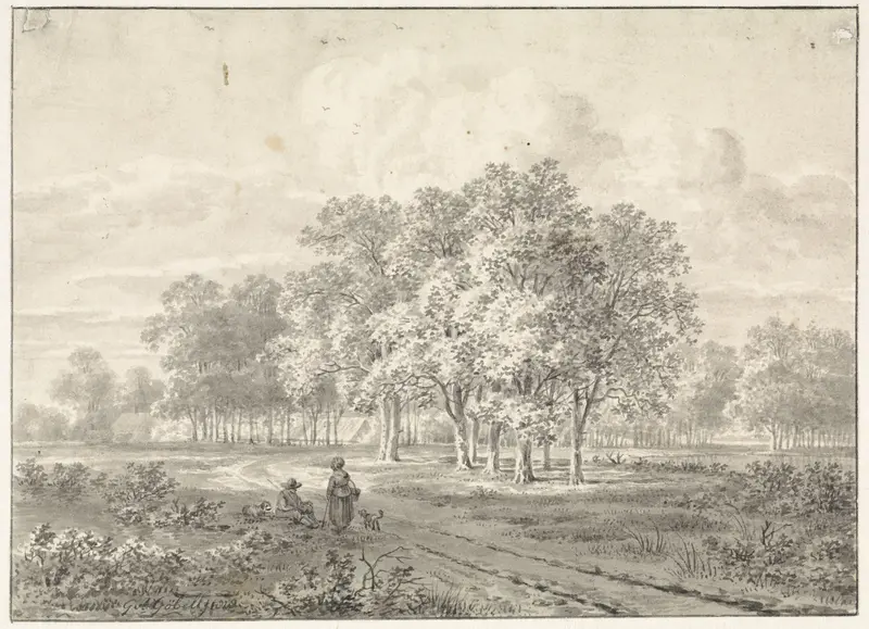 Landschap bij Almelo Wall Art by Gerrit Hendrik Gobell - High-Resolution Digital Print