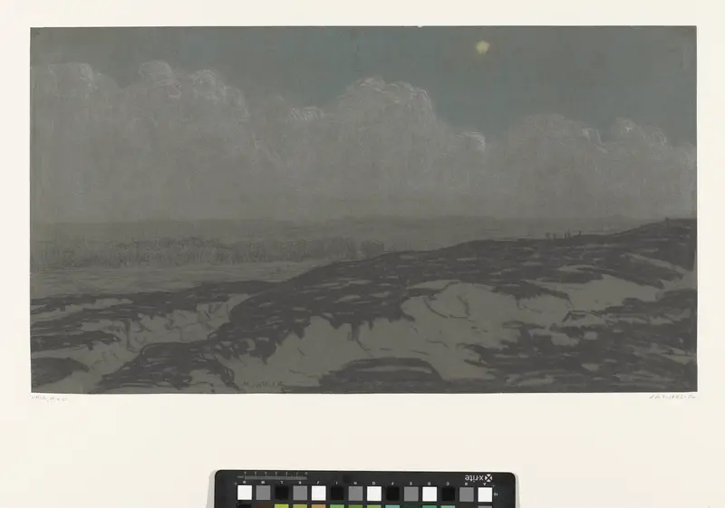 Landschap bij maanlicht Wall Art by Maurits van der Valk - High-Resolution Digital Print