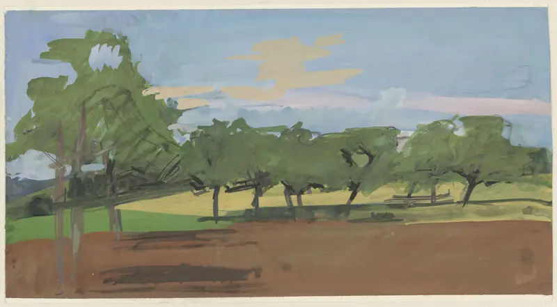 Landschap bij Quinson Wall Art by Jozef Van Ruyssevelt - High-Resolution Digital Print