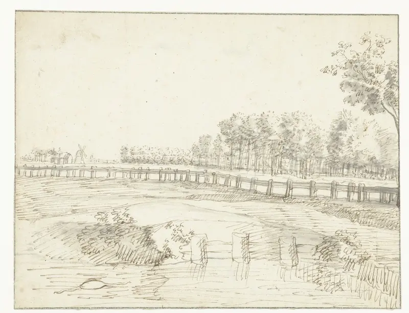 Landschap in de omgeving van Haarlem Wall Art by anonymous - High-Resolution Digital Print