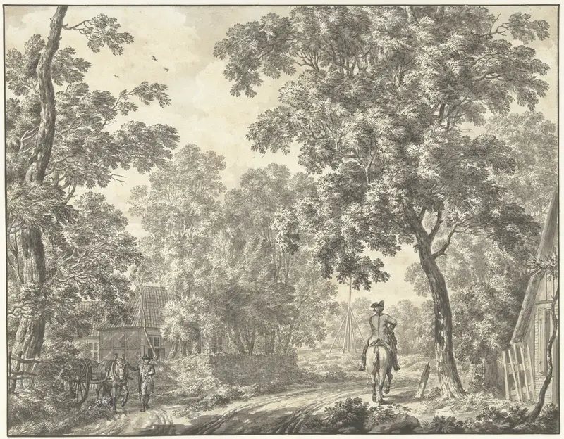 Landschap in Gelderland of Overijssel Wall Art by Unknown - High-Resolution Digital Print