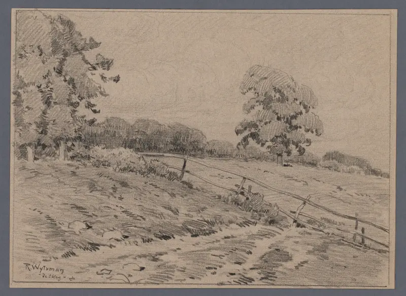 Landschap in of nabij De Steeg, Gelderland Wall Art by Unknown - High-Resolution Digital Print