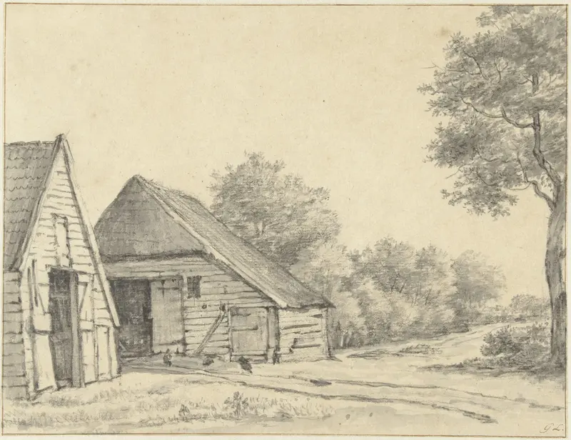 Landschap met boerderij Wall Art by Gerrit Lamberts - High-Resolution Digital Print