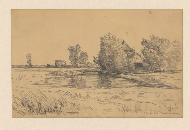 Landschap met boerderij te Leidschendam Wall Art by Willem Roelofs (I) - High-Resolution Digital Print