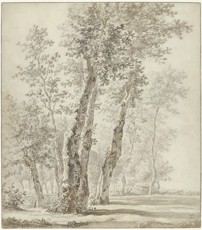 Landschap met bomen Wall Art by Henricus Turken - High-Resolution Digital Print