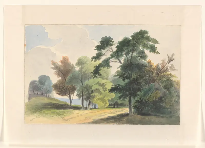 Landschap met bomen Wall Art by Johannes van Reijn - High-Resolution Digital Print