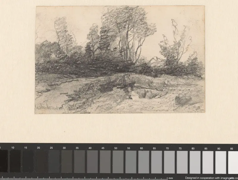 Landschap met bomen Wall Art by Johannes Gijsbert Vogel - High-Resolution Digital Print