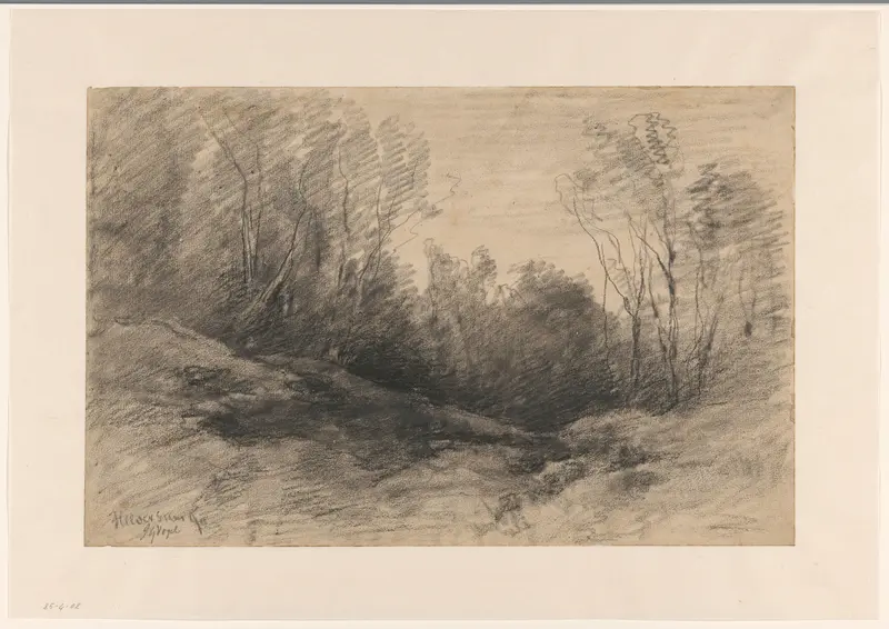 Landschap met bomen bij Hilversum Wall Art by Unknown - High-Resolution Digital Print