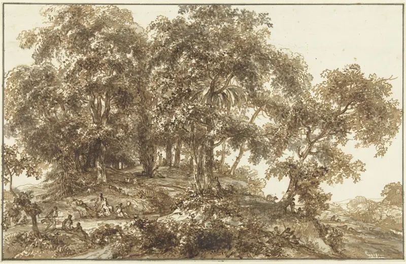 Landschap met bomengroep Wall Art by Jurriaan Andriessen - High-Resolution Digital Print