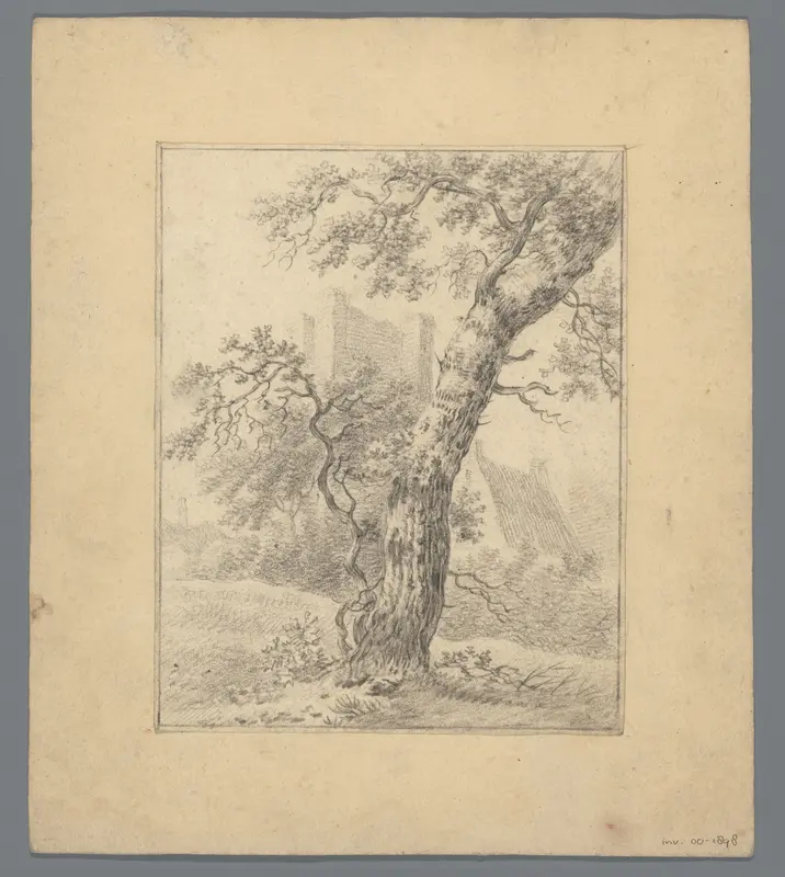 Landschap met boom op voorgrond Wall Art by anonymous - High-Resolution Digital Print
