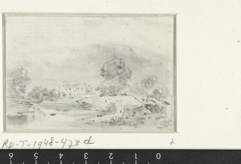 Landschap met brug Wall Art by Maxime François Antoine Lalanne - High-Resolution Digital Print
