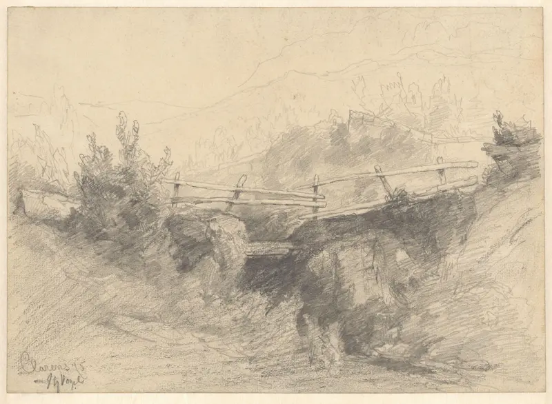 Landschap met brug bij Clarens Wall Art by Unknown - High-Resolution Digital Print