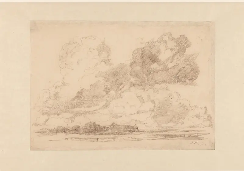 Landschap met cumolonimbuswolken Wall Art by Unknown - High-Resolution Digital Print