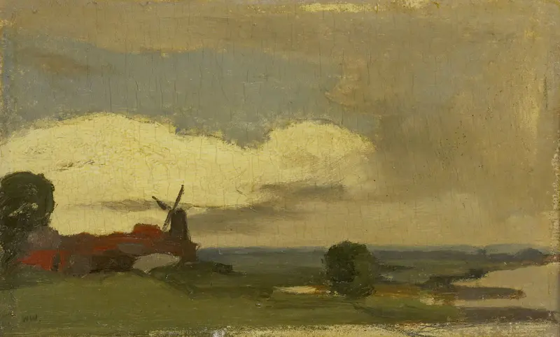 Landschap met de molen van Wijk bij Duurstede Wall Art by Unknown - High-Resolution Digital Print