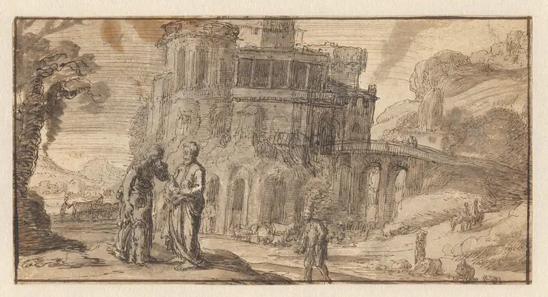 Landschap met de verstoting van Hagar Wall Art by Jacob Symonsz Pynas - High-Resolution Digital Print