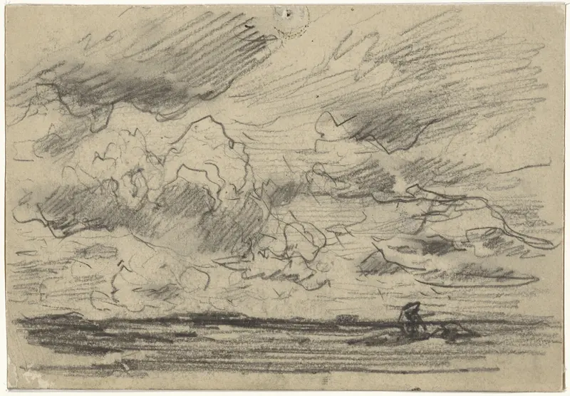 Landschap met dreigende lucht Wall Art by Egbert Rubertus Derk Schaap - High-Resolution Digital Print