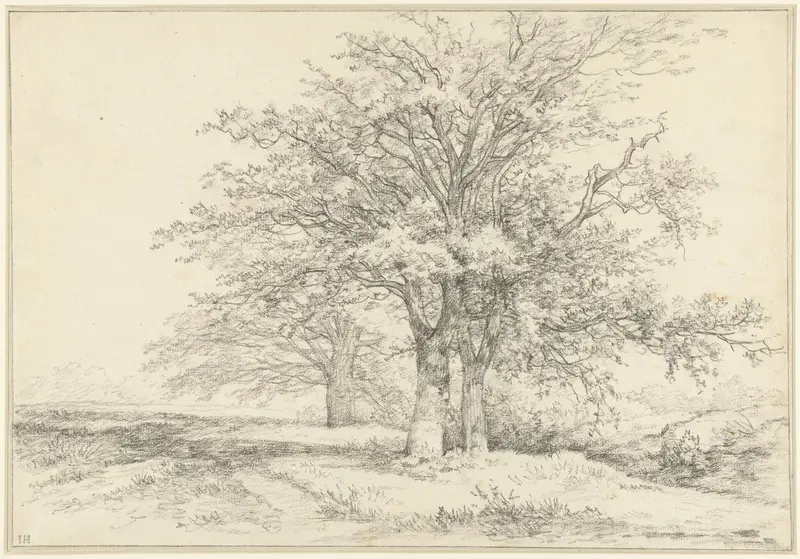 Landschap met drie bomen Wall Art by Jan Hulswit - High-Resolution Digital Print