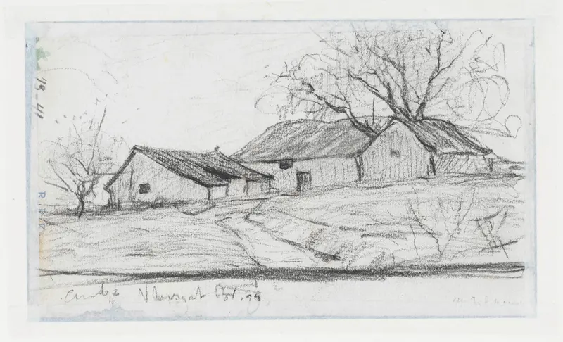 Landschap met een boerderij en schuren Wall Art by Philip Zilcken - High-Resolution Digital Print