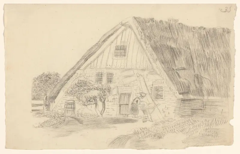 Landschap met een boerderij Wall Art by Unknown - High-Resolution Digital Print