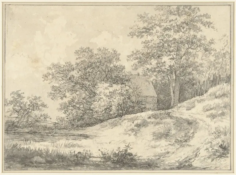 Landschap met een huis Wall Art by Jan Hulswit - High-Resolution Digital Print