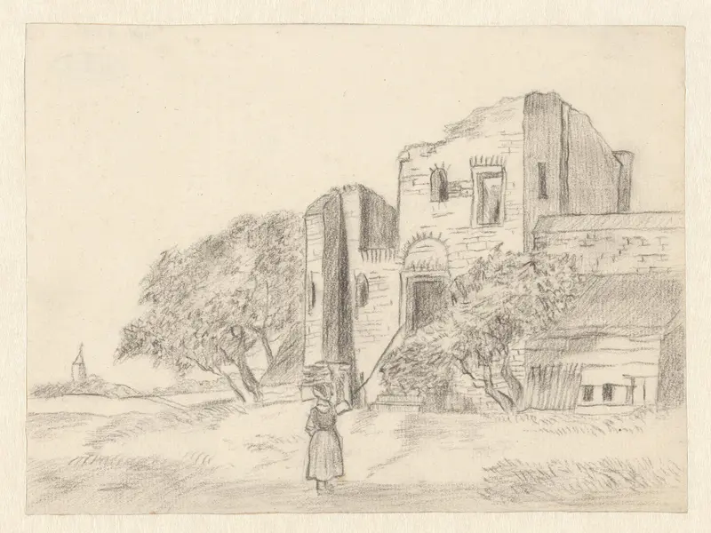 Landschap met een ruïne Wall Art by Unknown - High-Resolution Digital Print