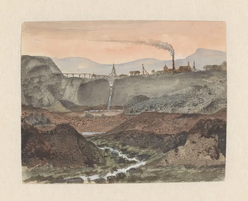 Landschap met fabrieken in Montluçon Wall Art by George Sand - High-Resolution Digital Print