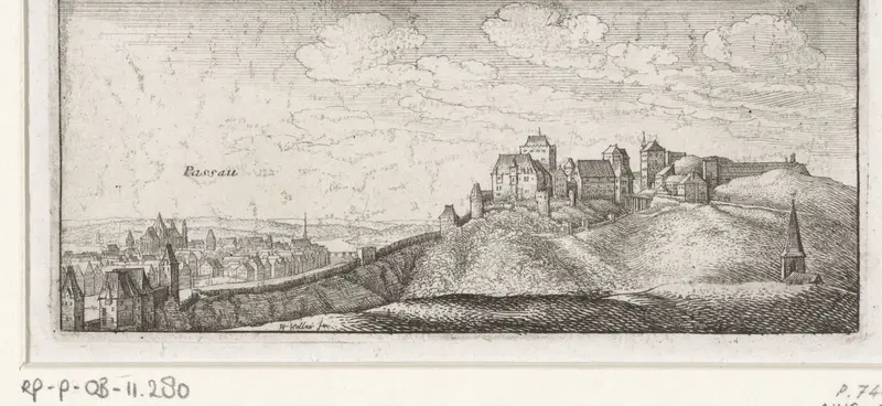 Landschap met gezicht op Passau Wall Art by Unknown - High-Resolution Digital Print