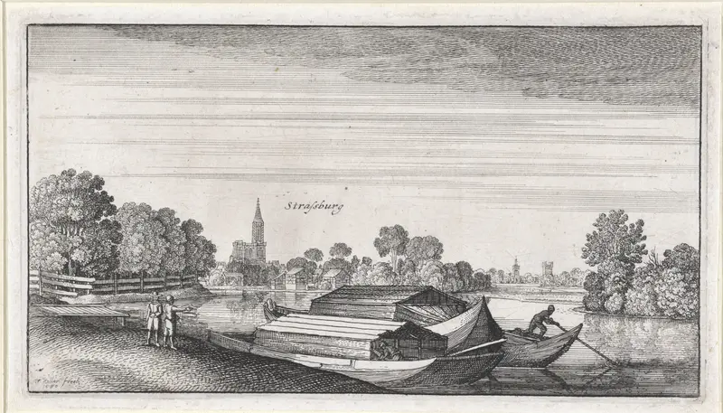 Landschap met gezicht op Straatsburg Wall Art by Unknown - High-Resolution Digital Print