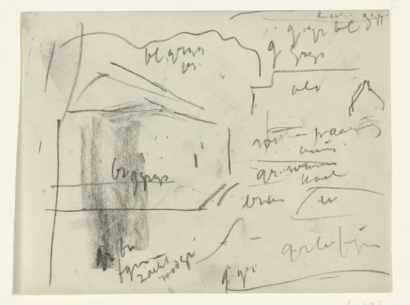 Landschap met huis Wall Art by Leo Gestel - High-Resolution Digital Print
