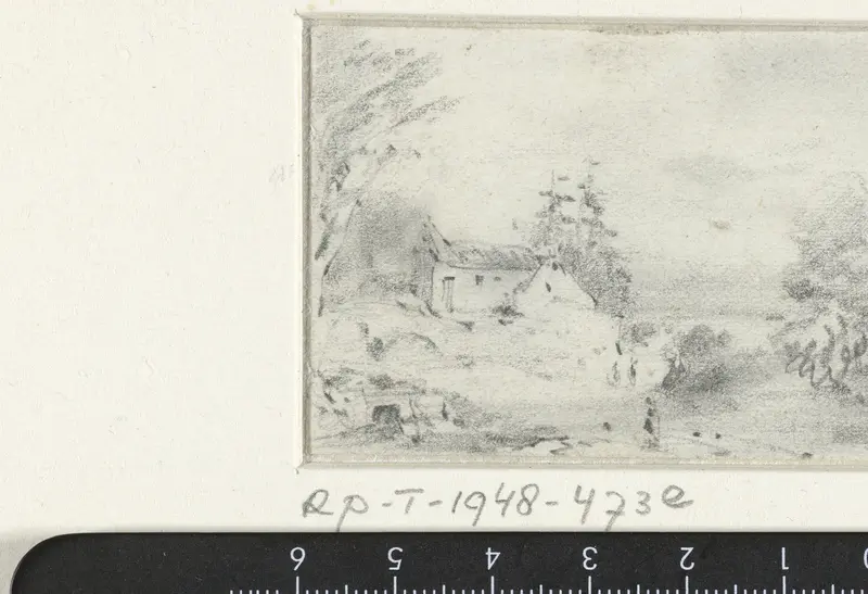 Landschap met huis Wall Art by Maxime François Antoine Lalanne - High-Resolution Digital Print