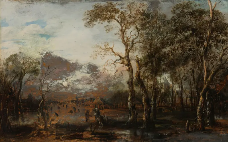 Landschap met jager Wall Art by Unknown - High-Resolution Digital Print