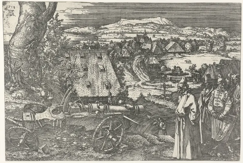 Landschap met kanon Wall Art by Unknown - High-Resolution Digital Print