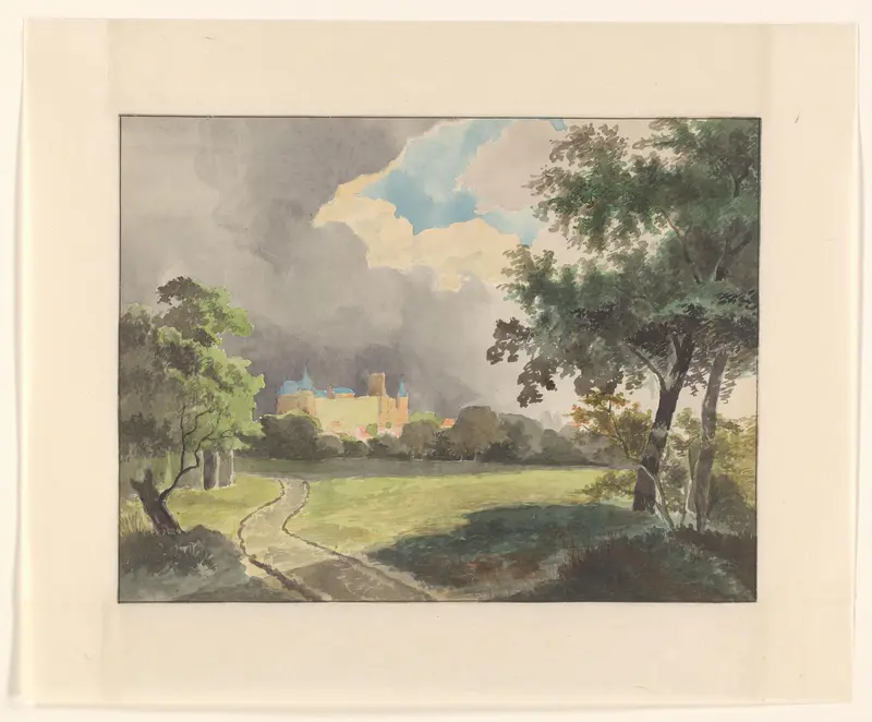 Landschap met kasteel Wall Art by Johannes van Reijn - High-Resolution Digital Print