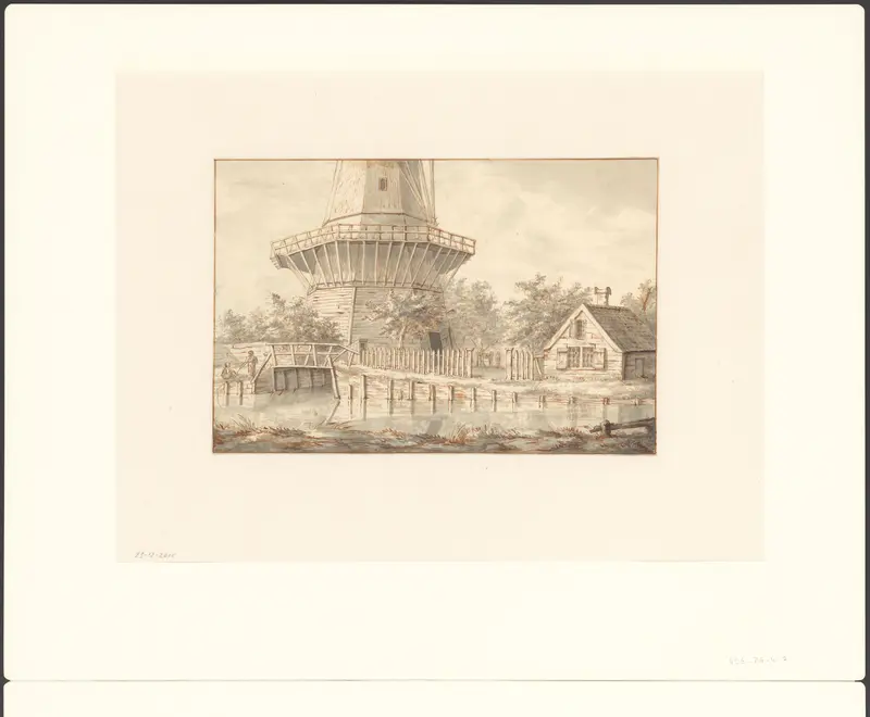 Landschap met molen Wall Art by Unknown - High-Resolution Digital Print