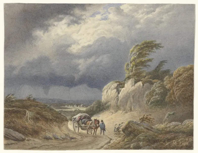 Landschap met naderende storm Wall Art by Matthijs Maris - High-Resolution Digital Print