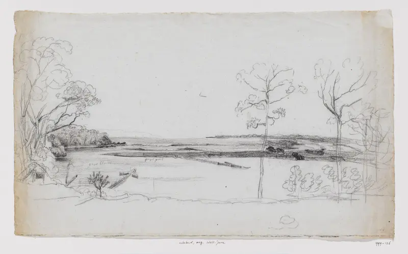 Landschap met rivier, West-Java (?) Wall Art by Adrianus Johannes Bik - High-Resolution Digital Print