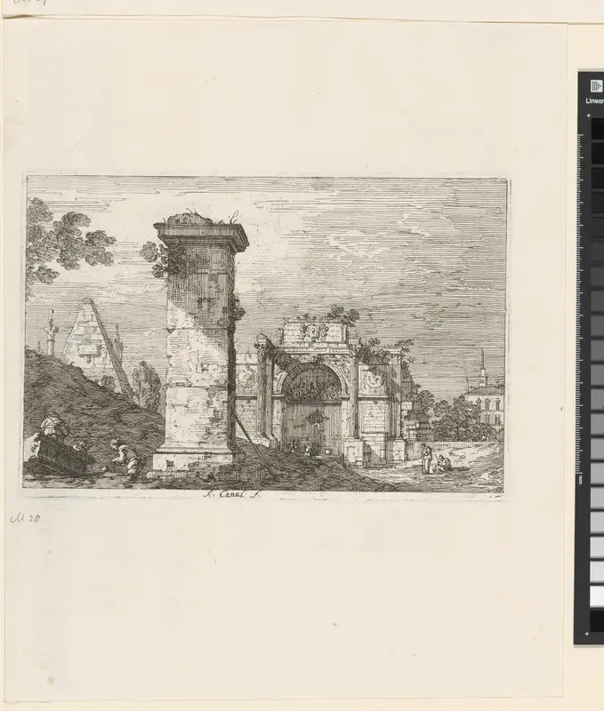 Landschap met ruïnes Wall Art by Joseph Smith - High-Resolution Digital Print