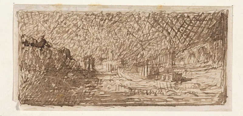 Landschap met ruïnes (te Rome?) Wall Art by Thomas Cool - High-Resolution Digital Print