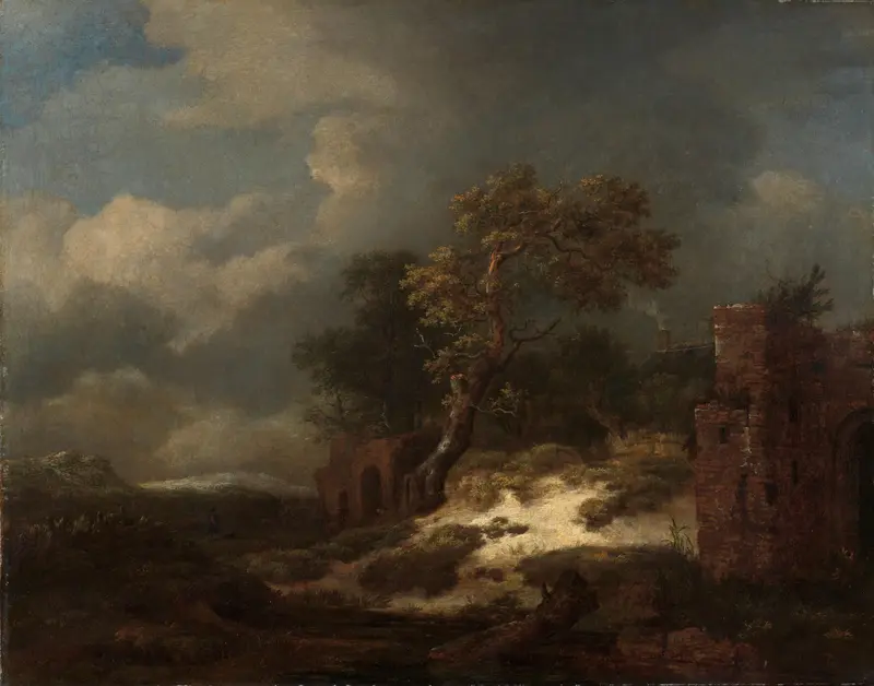 Landschap met ruïnes Wall Art by Unknown - High-Resolution Digital Print