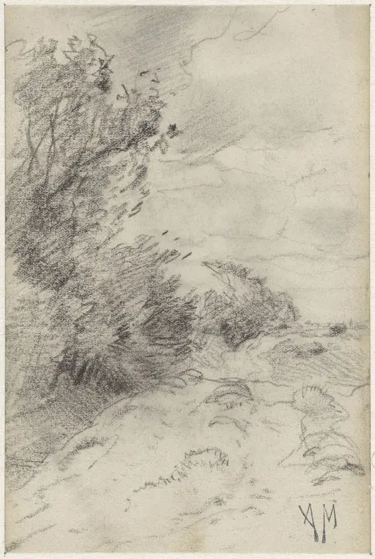 Landschap met struiken Wall Art by Anton Mauve - High-Resolution Digital Print