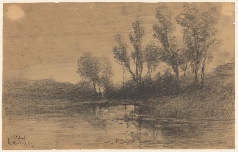Landschap met water bij Kortenhoef Wall Art by Unknown - High-Resolution Digital Print