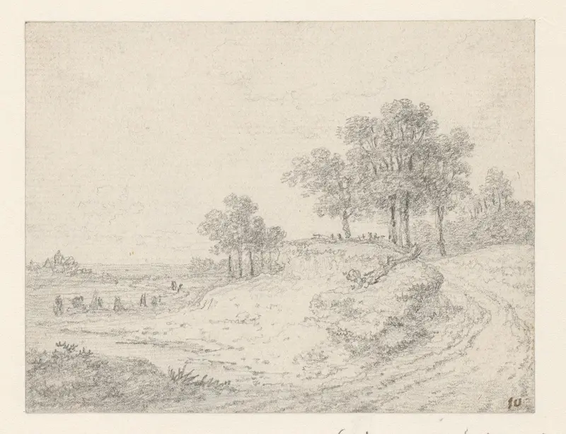 Landschap met zandweg en bomen Wall Art by Georges Michel - High-Resolution Digital Print