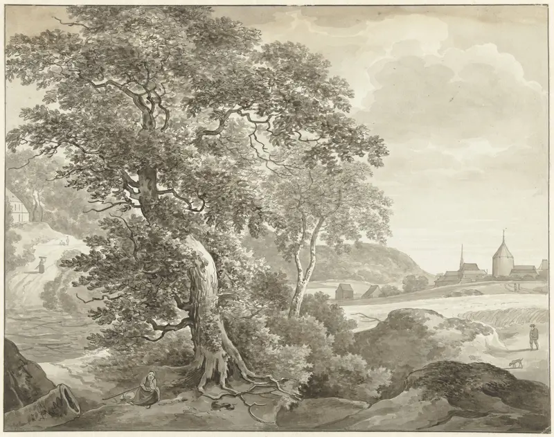 Landschap naar Ruisdael Wall Art by Daniël Dupré - High-Resolution Digital Print