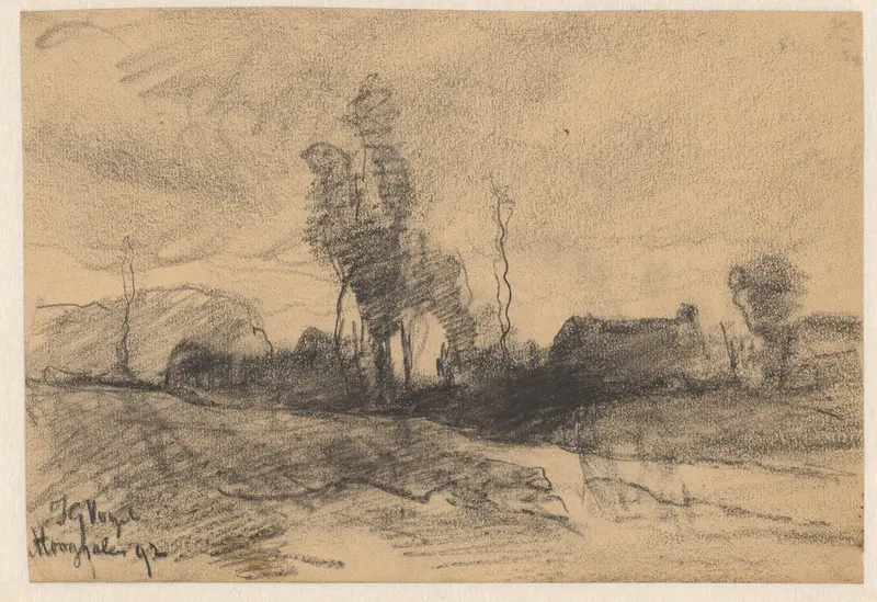 Landschap te Hooghalen Wall Art by Unknown - High-Resolution Digital Print