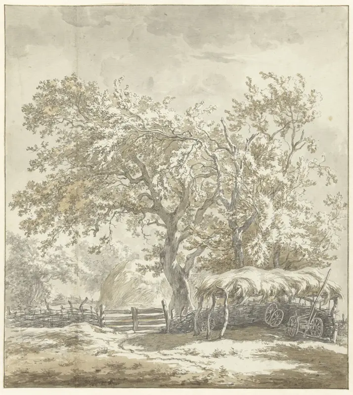 Landschap te Noordlaren, in Drenthe (?) Wall Art by Egbert van Drielst - High-Resolution Digital Print