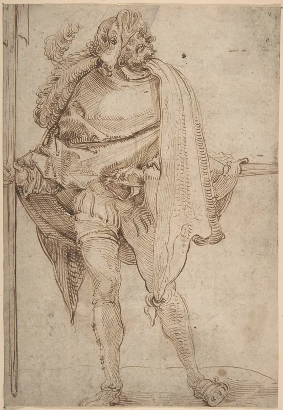 Landsknecht Wall Art by Hans Schäufelein - High-Resolution Digital Print