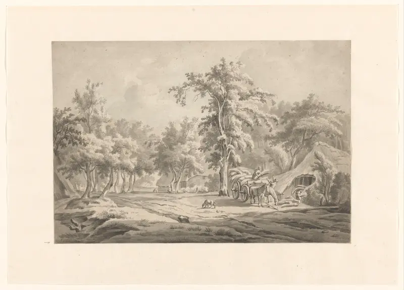 Landweg met boerenhoeven Wall Art by anonymous - High-Resolution Digital Print