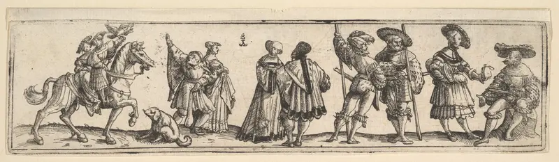 Lansquenets and ladies Wall Art by Christoph Bockstorffer - High-Resolution Digital Print