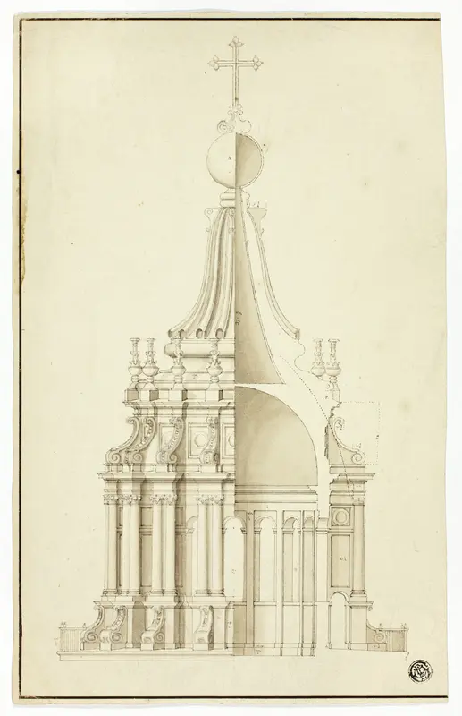 Lantern of Cupola, St. Peter's, Rome Wall Art by Sir Christopher Wren - High-Resolution Digital Print